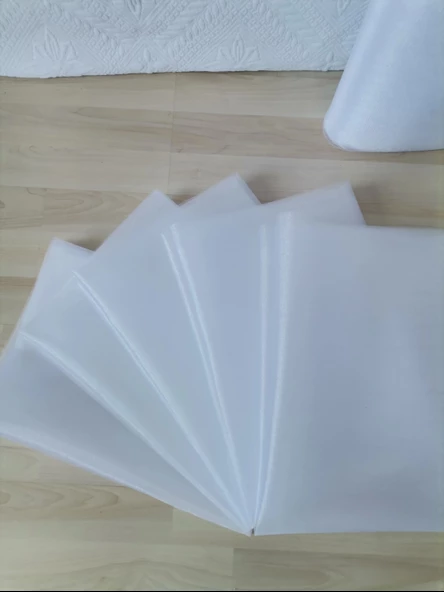 10 Adet Beyaz 100X300 Kristal Tül Düğün Bohça Süsü Nikah Bohça Süsü Nişan Bohça Süsleme Tülü - 2