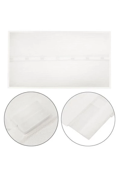 Woody Sofia Pratik Manyetik Mıknatıslı Beyaz Kapı Pencere Sinekliği Tülü 90 x 210 cm - 8