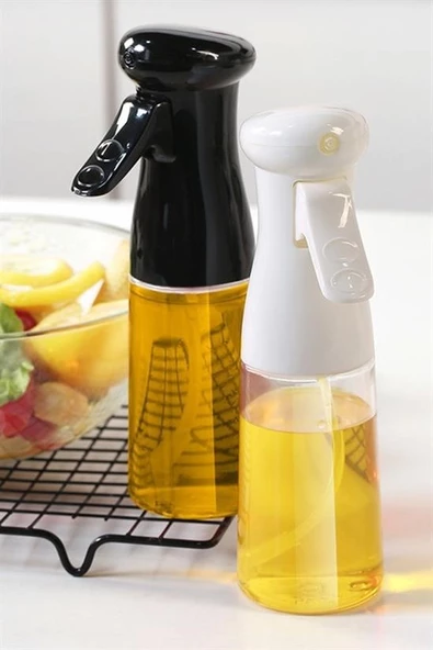 Woody Sofia Çok Amaçlı Cam Şişe Püskürtmeli Dağıtıcı Yağdanlık Limonluk Sirke Sosluk Spreyi Siyah - 8