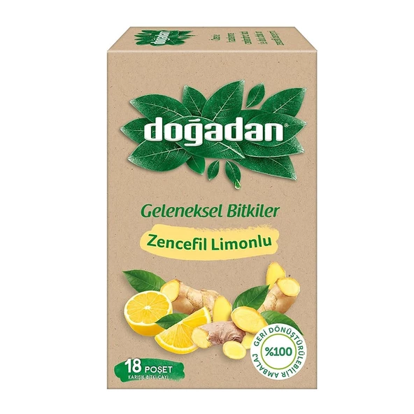 Doğadan Geleneksel Bi̇tki̇ler Zencefi̇l Li̇monlu  35,1  Gr