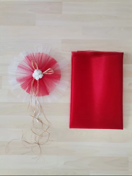 5 Adet 100X300 Kristal Bohça Süsleme Tülü 5 Adet Bohça Süsü Düğün Nikah Kına Bohçası Süsü - Resim 4