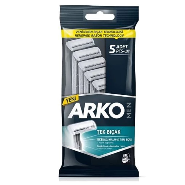 Arko Men Tek Bıçak 5 Li̇  Paket (5 Adet)