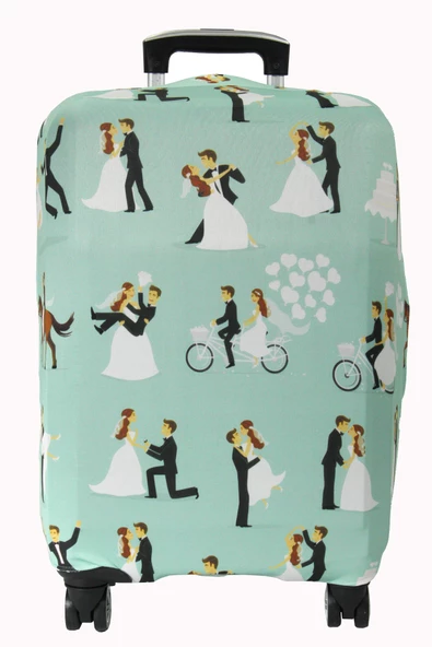My Saraciye 122 Bride 1 VALİZ / BAVUL Büyük, Orta, Kabin Boy Kılıf Seti - 122 Bride 1 - 6