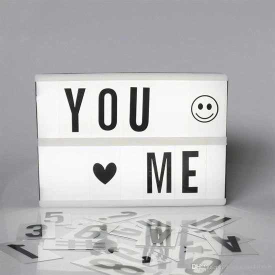 Woody Sofia Sinematik Lightbox Dekorasyon Aydınlatma Aksesuarları (A5 Boyut) - 4