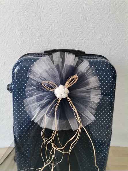 5 Adet 100X300 Kristal Bohça Süsleme Tülü 5 Adet Bohça Süsü Düğün Nikah Kına Bohçası Süsü - Resim 3