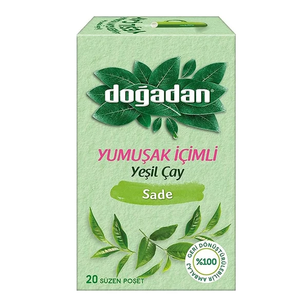 Doğadan Yumuşak İçi̇mli̇ Yeşi̇l çay Sade 22 Gr