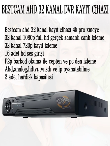 BESTCAM 32 Kameralı Set 5 Mega Piksel Sony Lensli FULL HD Gece Görüşlü Güvenlik Kamera Seti 500 GB Hard disk - 2