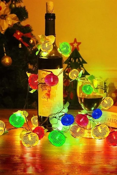 Woody Sofia Parti ve Özel Gün Dekorasyonu Top Led Kandil Şeklinde Aydınlatma - 4