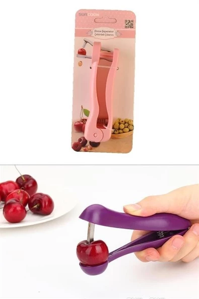 Pratik Kolay Zeytin ve Vişne Çekirdeği Çıkarma Aleti Aparatı - 6