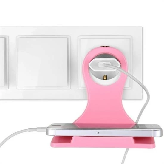 Woody Sofia Universal Mobil Şarj Priz Askısı ve Telefon Tablet  Tutucu Stand - 5