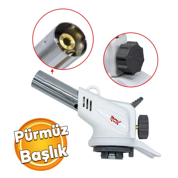 Çakmaklı Pürmüz 153ROXT05AF Torch ROX Kamp Piknik Kamp Mangal Mutfak Ateş Tutuşturucu 1 Adet