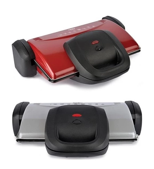 Aksu T34 Ken Grill Tost Makinesi KIRMIZI - 2