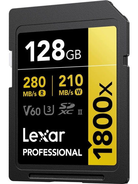 Lexar Professional 128GB 1800X 280MB/s 4K V60 SD Hafıza Kartı - 2