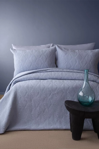 Arpicitas Home Bourbon Bej Çift Kişilik Yatak Örtüsü Set - Indigo