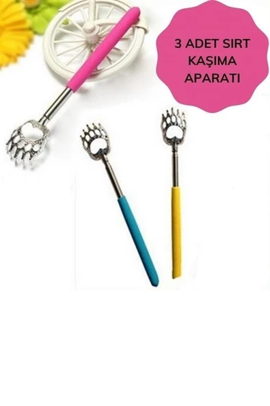 Woody Sofia Pratik Kolay Teleskopik Metal Sırt Kaşıma Kaşağı Aleti Aparatı - 8
