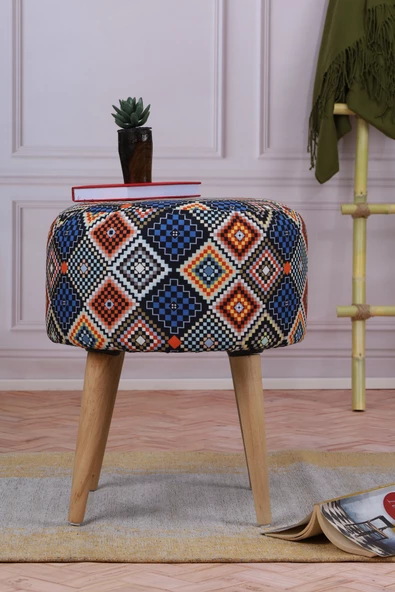 Moda Home Bedding Armonia Puf Mavi - 7