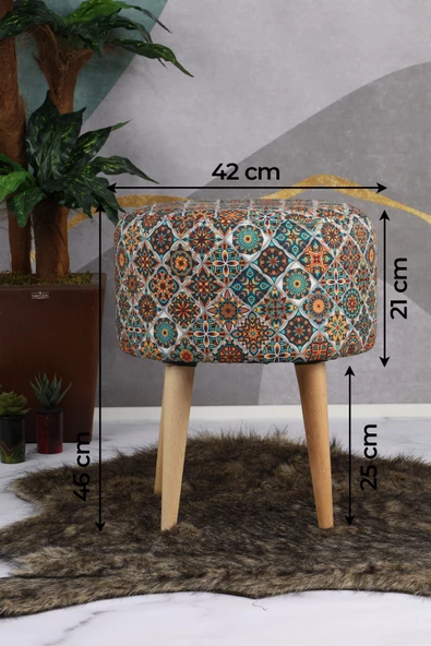 Moda Home Bedding Armonia Puf Turuncu - 2