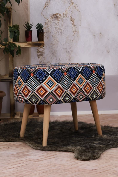 Moda Home Bedding Orbit Puf Mavi - 2
