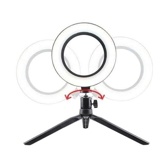 Woody Sofia 8inç 20cm Youtube Instagram Tiktok Selfie Stüdyo Video Fotoğraf Ring Light Tripod Led Halk - 4