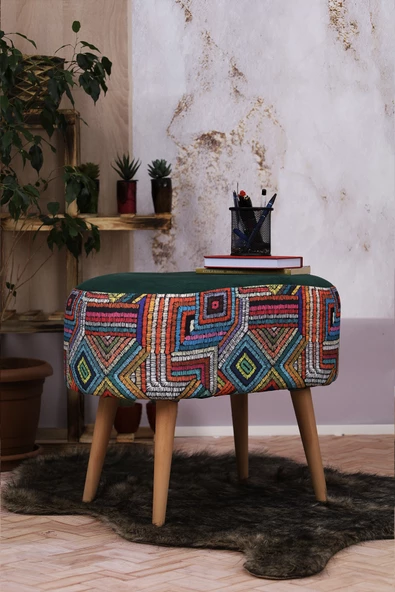 Moda Home Bedding Orbit Puf Yeşil - 4