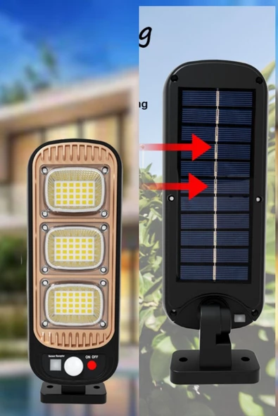 Woody Sofia Sensörlü Güneş Enerjisi İle Şarj Olabilen Duvara Monte Solar Aydınlatma  GL-84069 - 6