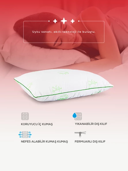 Moda Home Bedding Bambu SOFT Yastık