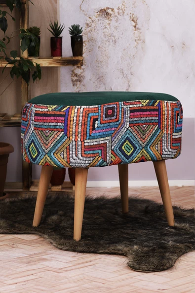 Moda Home Bedding Orbit Puf Yeşil - 5