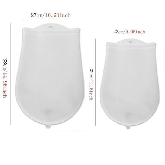 Woody Sofia Orta Hamur Torbası Silikon Şeffaf Hamur Yoğurma Torbası Ekmek Makarna Mantı Hamuru Kolay Yo - 4