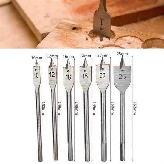 Woody Sofia 6 Parça Tahta Ahşap Oyma Yaprak Matkap Ucu Seti - Resim 8