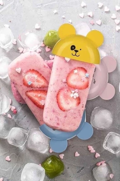 Woody Sofia 4'lü Kolay Şekillendirici Sevimli Çocuk Meybuz  & Dondurma Kalıbı AP-9179 - Resim 6