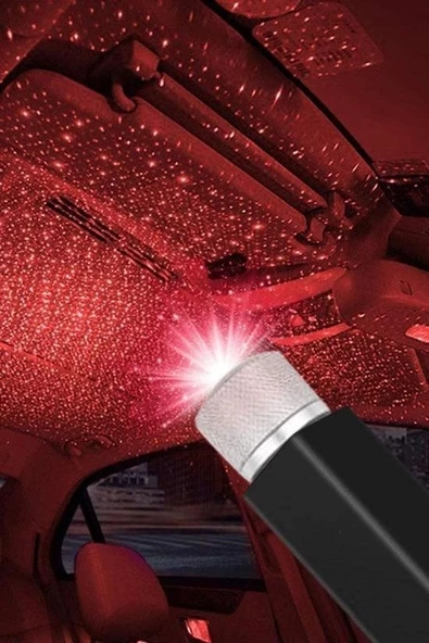 Woody Sofia Kırmızı Ayak Altı Tavan Led Araç içi Aydınlatma Oto Araba İç Disko Ayarlanır USB Lamba Işık - 7