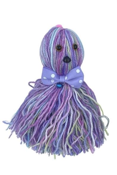 Woody Sofia Ahtapot Şekilli Zilli Ve İpli Rengarenk Püsküllü Sevimli Kedi Oyuncağı - 7