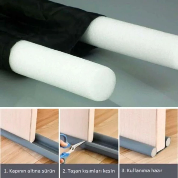 Woody Sofia Kapı Altı Rüzgar ve Toz Önleyici Isı Koruyucu İzolatör Boyu Ayarlanabilir Model - 3