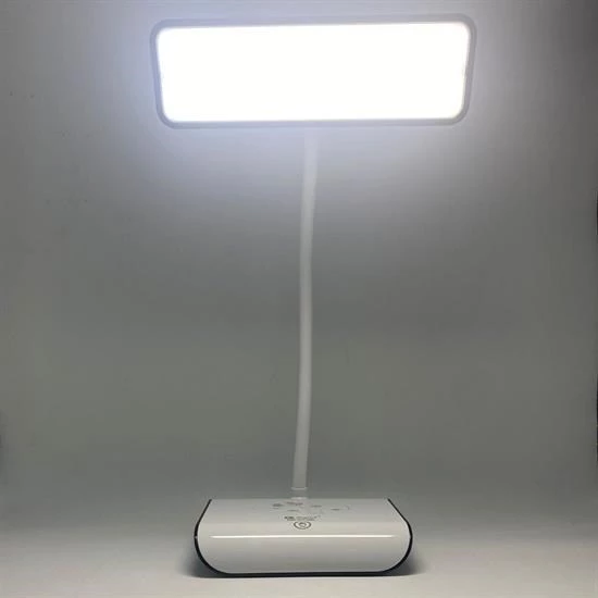 Woody Sofia Şarjlı Oynar Esnek Başlıklı Dokunmatik 3 Farklı Modda Yanan Kaymaz Taban LED Masa Lambası - 3