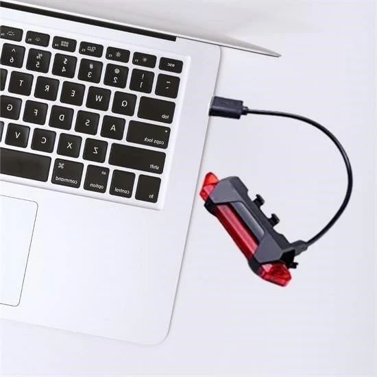 Woody Sofia Usb Şarj Edilebilir Parlak Bisiklet Led Lamba Su Geçirmez Güvenlik Uyarı Arka Lamba Işığı - 6