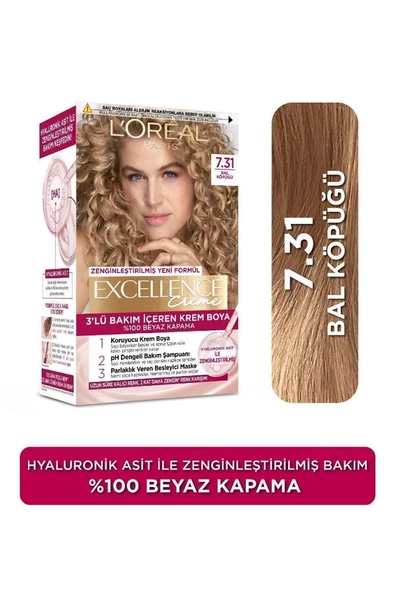 L'Oréal Paris Excellence Creme Saç Boyası - 7.31 Bal Köpüğü