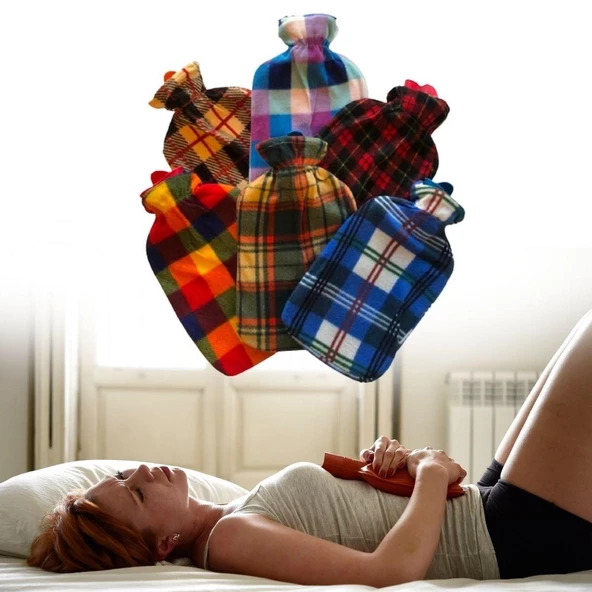 Woody Sofia 2 Litre Polar Kılıflı Sıcak Su Torbası 1. Sınıf  Kavuçuk Malzeme