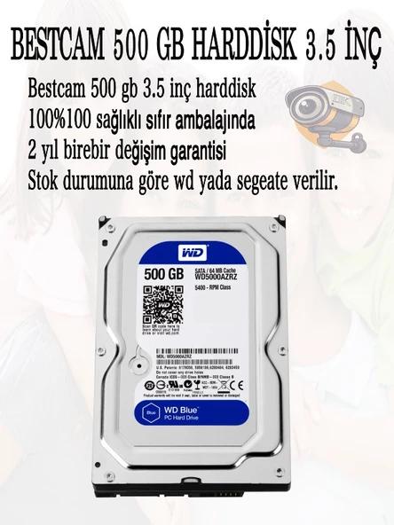 BESTCAM 8 Kameralı Set 5 Mega Piksel Sony Lensli FULL HD Gece Görüşü Renkli Güvenlik Kamera Seti 500 GB HDD - 4