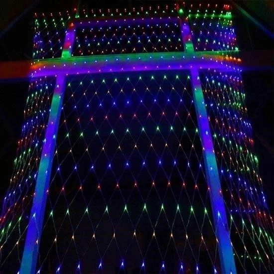Woody Sofia 1x2 Metre Dekoratif File Ağ Perde 192 LED 8 Animasyonlu Farklı Işık Modu RGB Fişli - 6