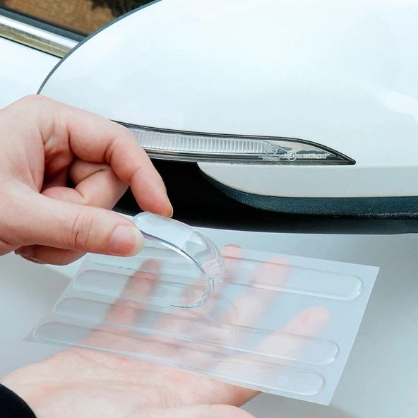 Woody Sofia Oto Darbe Koruyucu Şeffaf Kendiliğinden Yapışkanlı Bantlar 4 Adet - Resim 6