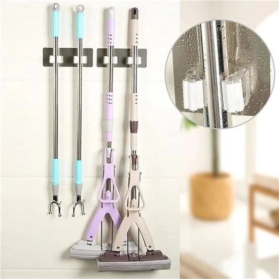 Woody Sofia Pratik Organizer 4lü Yapışkanlı Fırça Paspas Mop Fırça Sabitleyici Ergonomik Alet Aparatı - 2