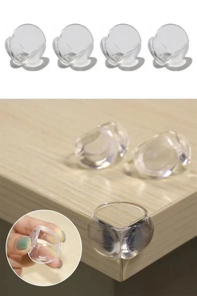 Woody Sofia Bebek Çocuk Yumuşak ve Esnek Dairesel Şeffaf Yapışkanlı Güvenlik Köşe Koruyucu (4 Adet) - 8