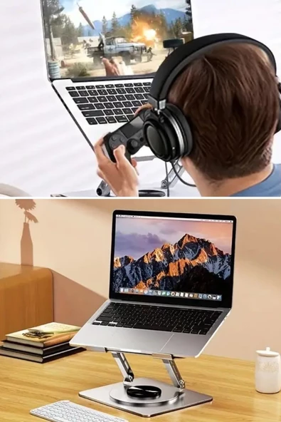 Woody Sofia 360 Derece Dönebilen Hava Aldıran Laptop Standı - 8