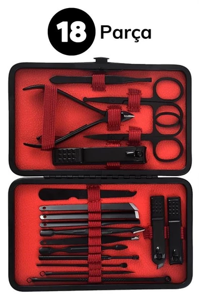 Woody Sofia 18 Parça Çanta Tipi Manikür Pedikür Tırnak Bakım Seti - 6