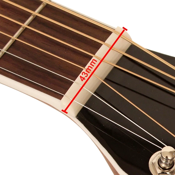 Cort Akustik Gitar Üst Eşik 43mm x 6mm x 7.5mm