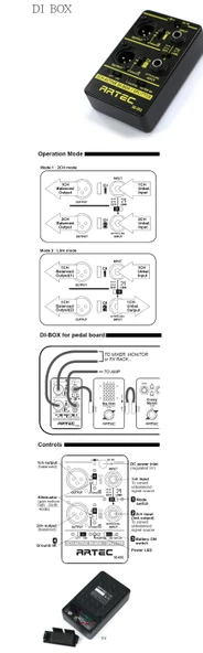 ARTEC SE-DI2 Active Direct Box - 2 Kanal DI-BOX - Resim 4