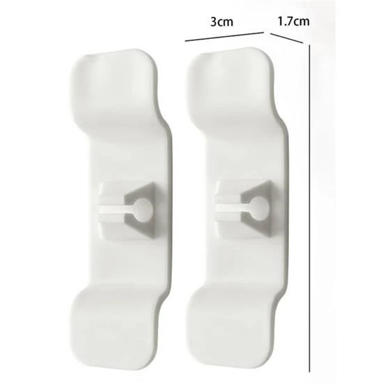 Woody Sofia 6'lı Pratik Kablo Toparlayıcı Yapışkanlı Klips Mutfak Air Fryer Kettle Kahve Tost Makinası - 4