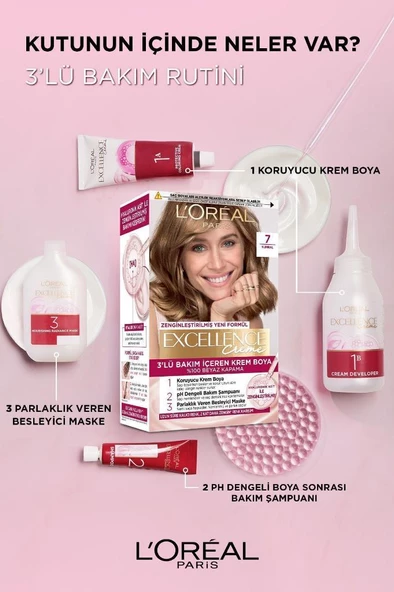 Excellence Creme Saç Boyası 4.15 Büyüleyici Kahve - 5