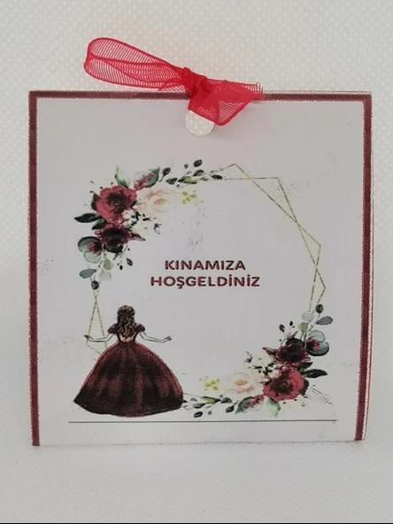 25 Adet Özel Tasarım Hazır Paketlenmiş Hediyelik Dağıtmalık Kına ürün görseli