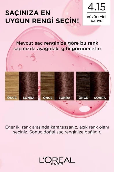Excellence Creme Saç Boyası 4.15 Büyüleyici Kahve - 8